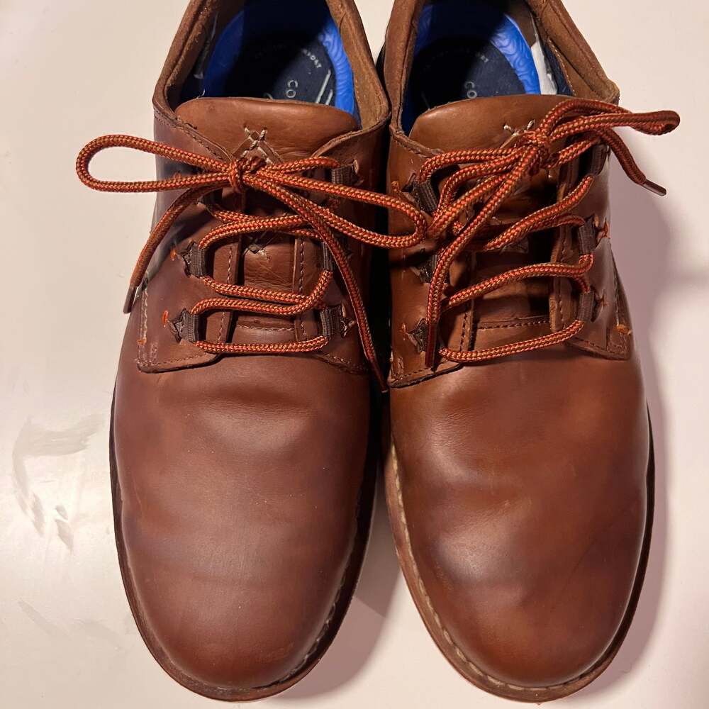Clark’s Men’s Eastford Low Oxfords Dark Brown Leather Size 11